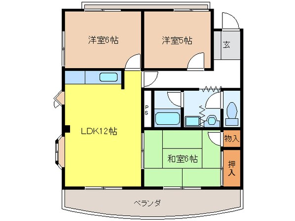 メゾンハラセⅡの物件間取画像